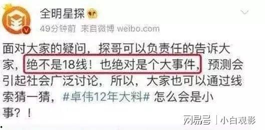 卓伟12年爆料最新,娱乐圈惊天内幕大曝光 第3张 卓伟12年爆料最新,娱乐圈惊天内幕大曝光 第3张
